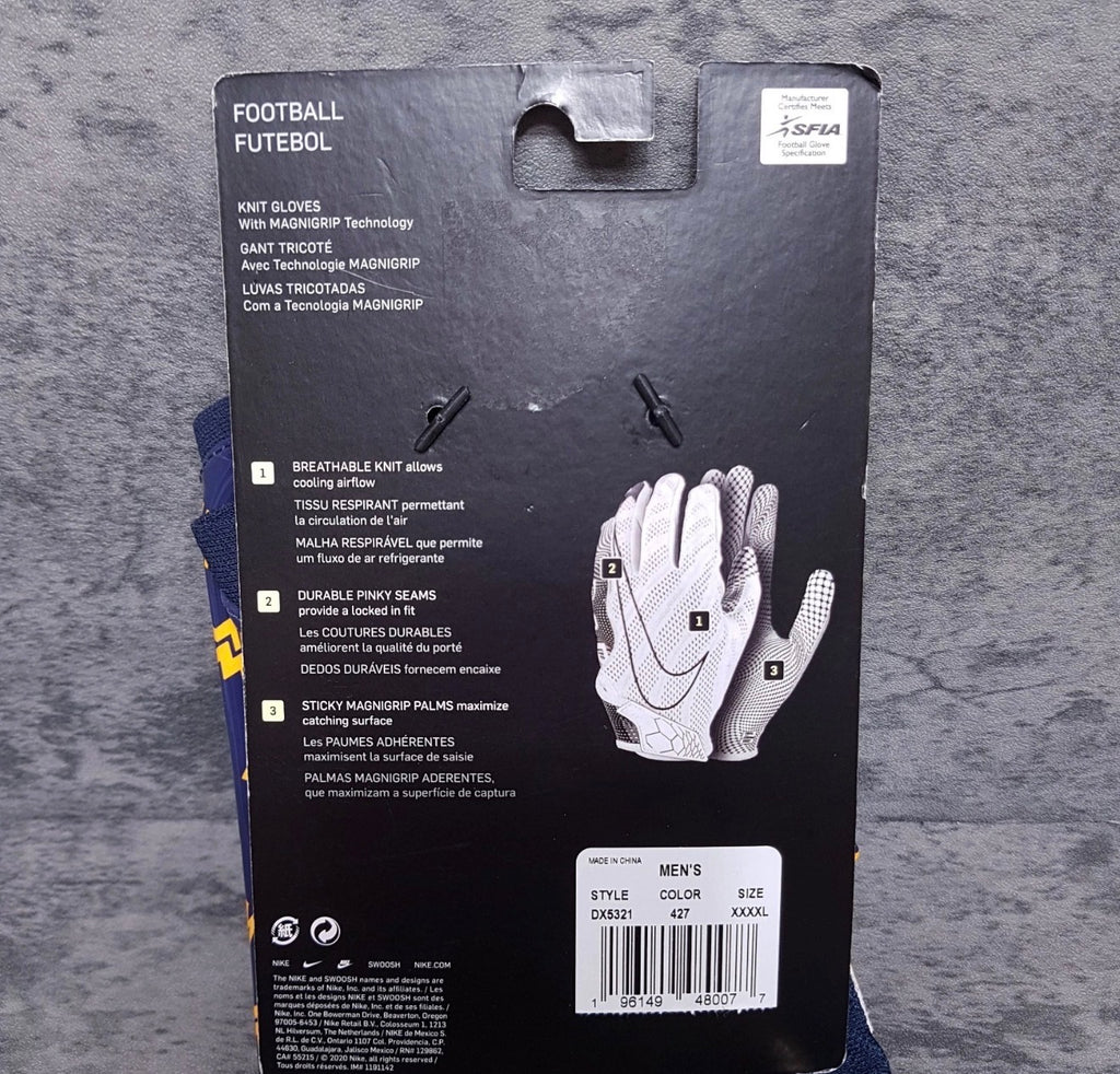 NCAA WVU FOOTBALL GLOVE(S)