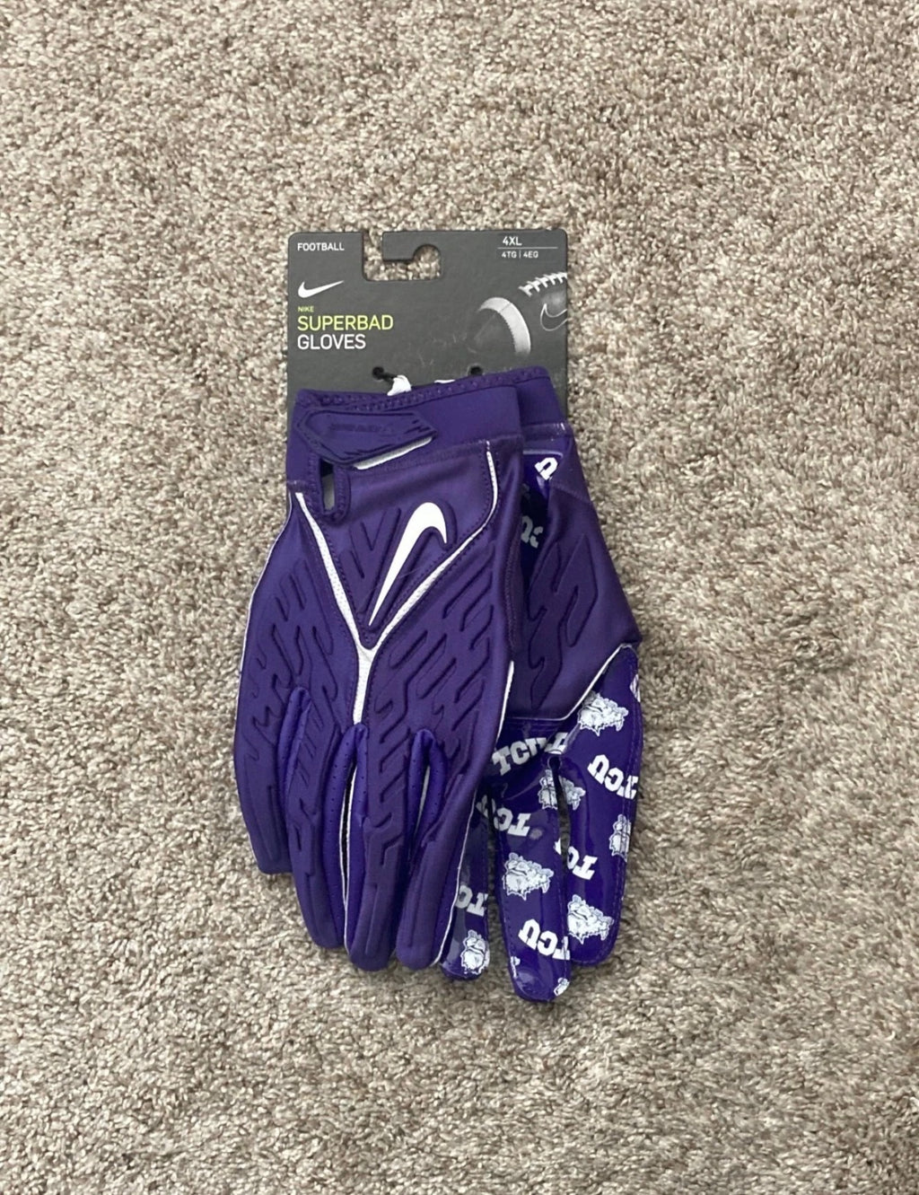 NCAA TCU FOOTBALL GLOVES