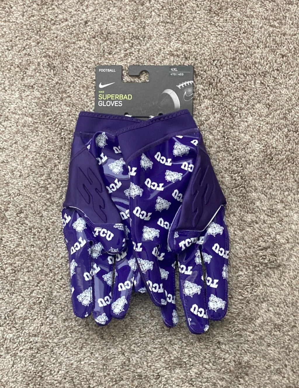 NCAA TCU FOOTBALL GLOVES